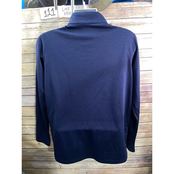 Men's Under Armour Large Navy Quarter-Zip Jacket Pullover EUC Unworn - Picture 2 of 11